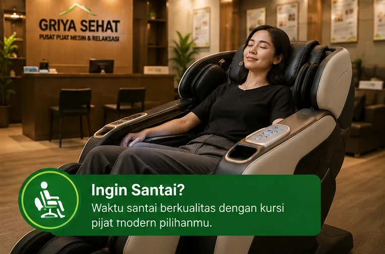 Kursi pijat full body di Griya Sehat Kediri